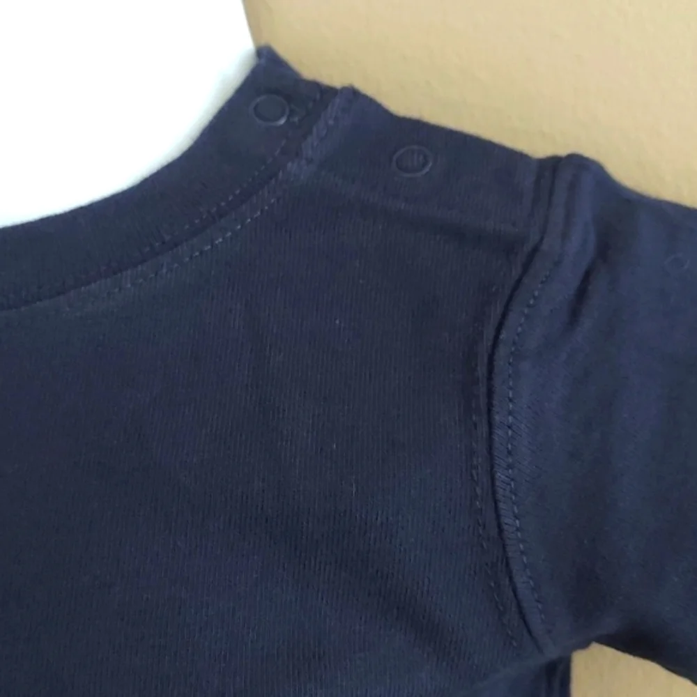 Gymboree Crab 🦀 Short sleeve shirt - navy - 0-3 mos